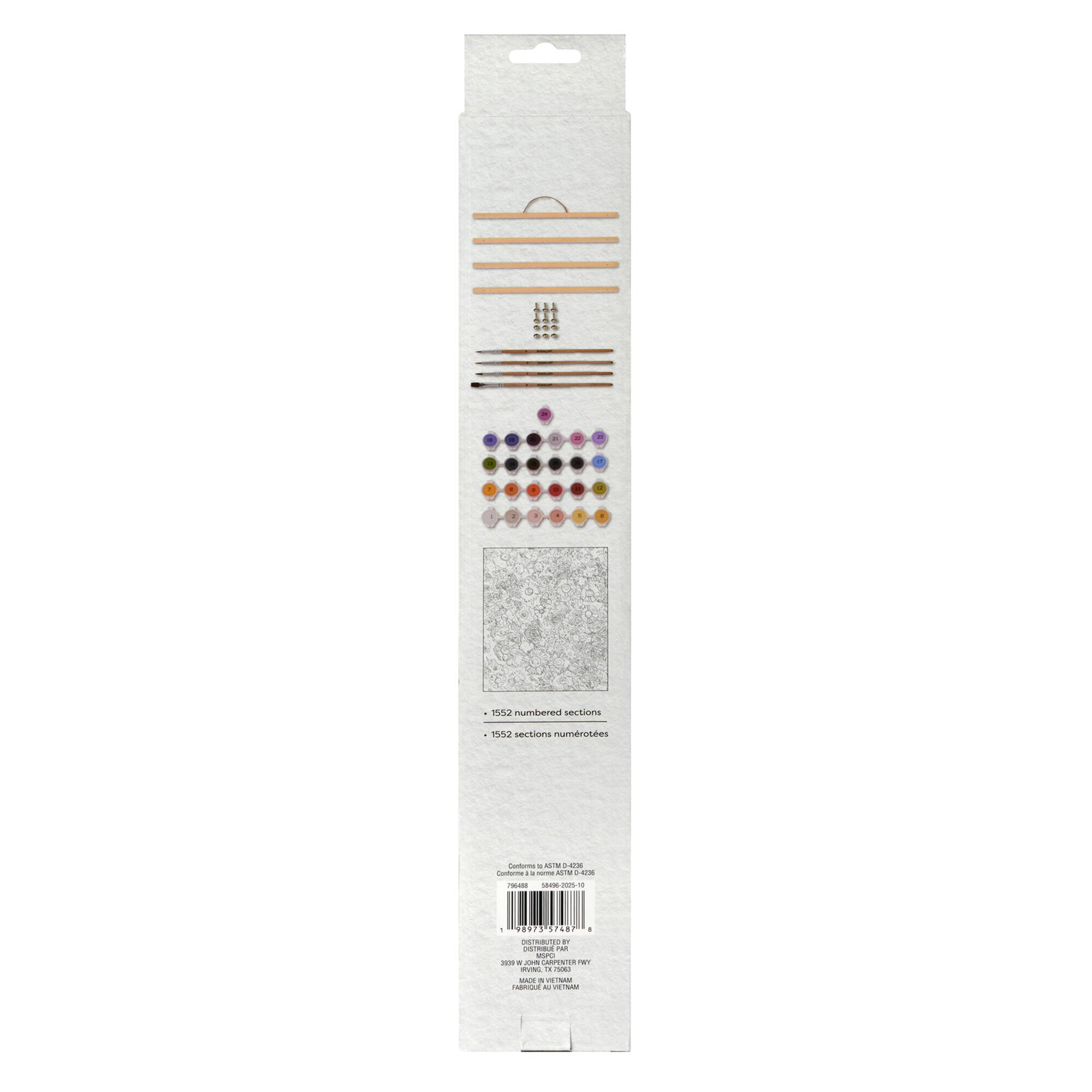 16" x 20" Flower Bed Paint-by-Number Kit by Artist's Loft®